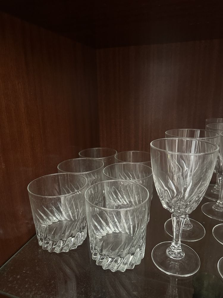 Lote de copos cristal