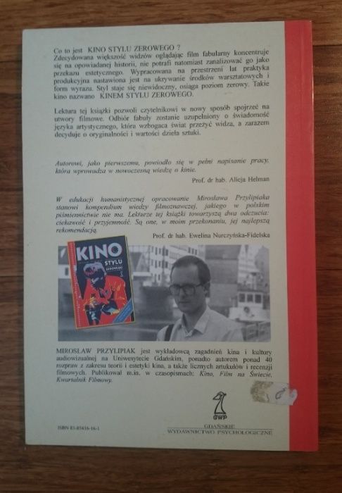 Kino stylu Zerowego - Mirosław Przylipiak (Film, Kino, Filmoznawstwo)