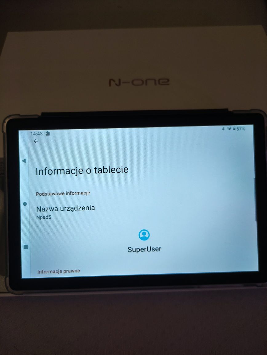 N-one NPad S Tablet 10.1 ''Android 12 8-rdzeniowy 6600mAh 4GB RAM 64GB
