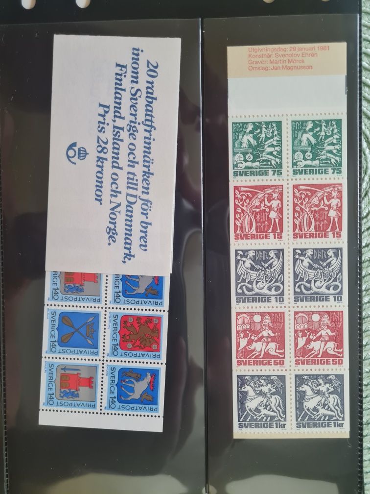 Продам набор марок Швеции 1981