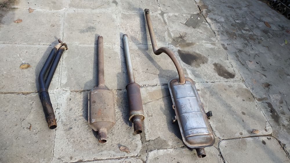 Выхлопная, резонатор, штаны москвич 2140