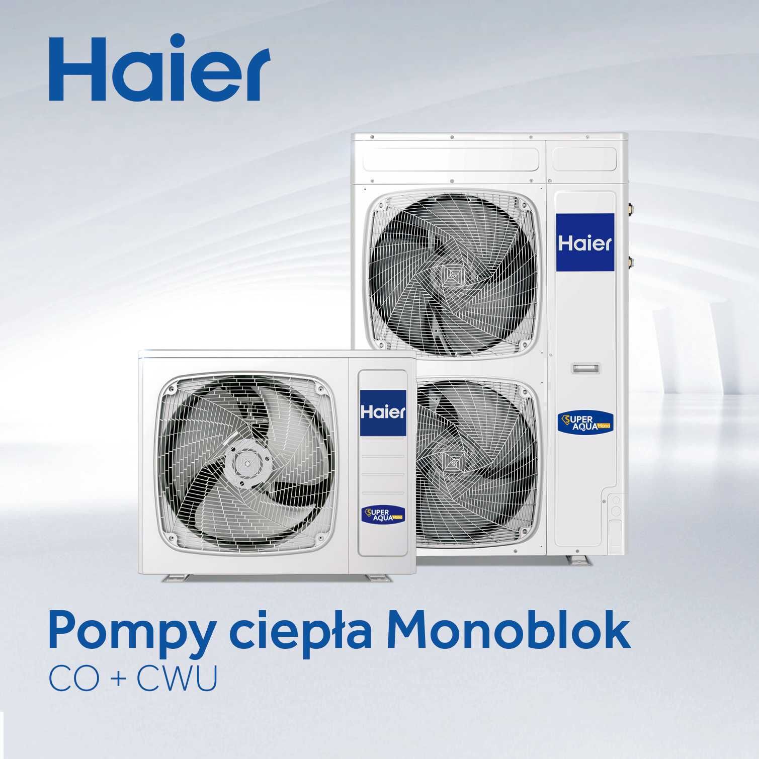 Pompa ciepła Haier Super Aqua Monoblok 5 kw-różne modele (CENA BRUTTO)