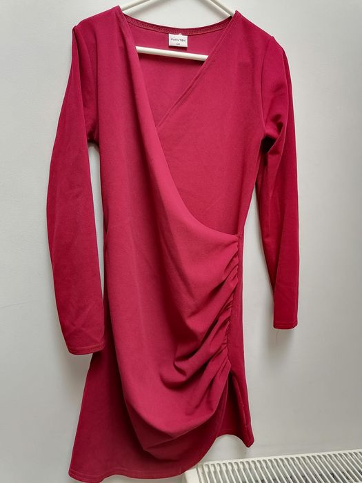 Sukienka bordowa Rozmiar S/M