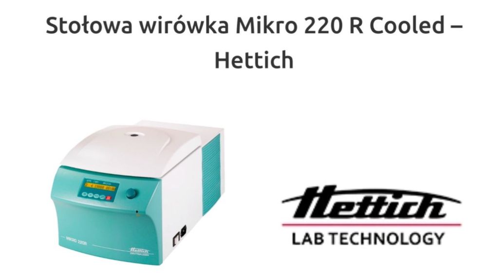 Hettich Lab Mikro 220 R Cooled wirówka stołowa