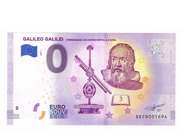 0 Euro -Galileo Galilei Włochy 2020-1