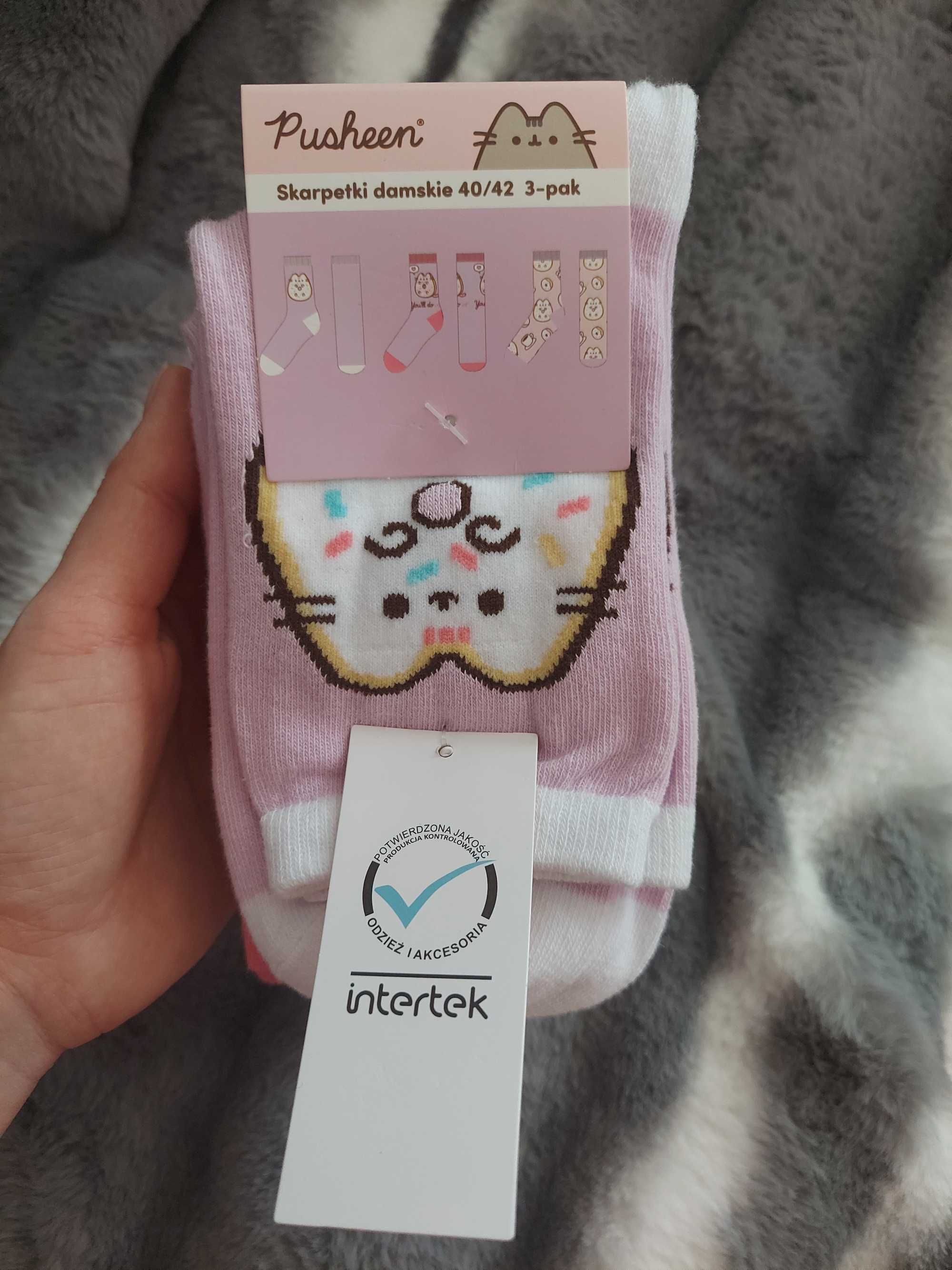 Pusheen skarpetki damskie 40/42 3-pak