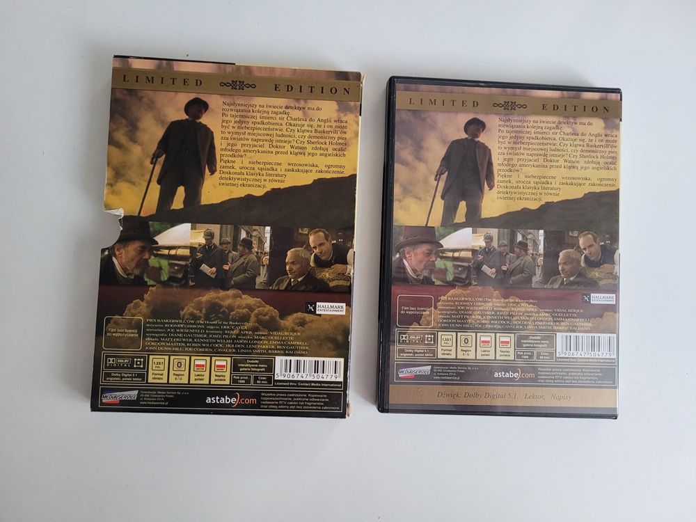 Film DVD Sherlock Holmes Pies Baskervill’ów Limited Edition