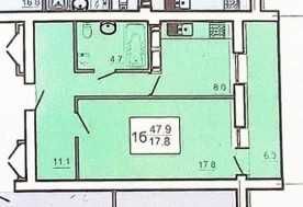 ЖК Оазис! Продам 1 ком. квартиру в сданном доме 48 м2 NA