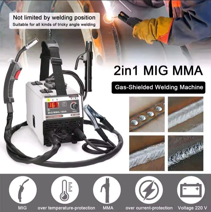 Aparelho de Soldar MIG/ MMA 160A 2 em 1