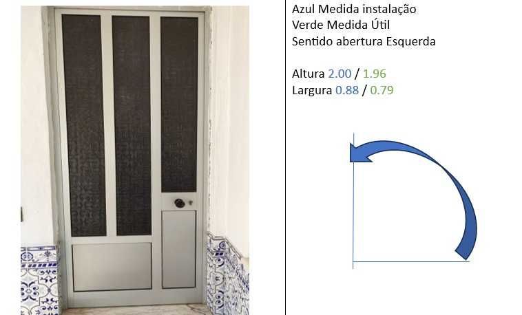 Portas de alumínio diversas dimensões