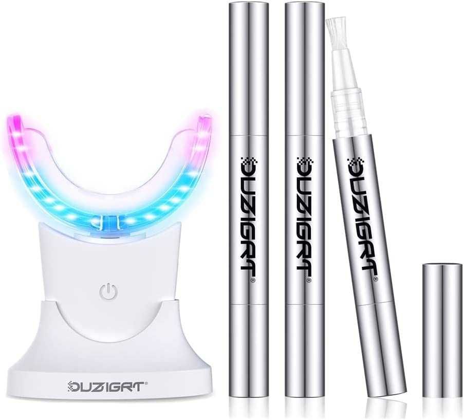 (NOVO) Kit de branqueamento dental com 3 géis branqueadores