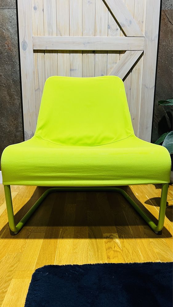 Fotel Ikea zielony fluo
