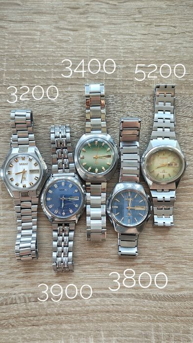 Розпродаж колекції вінтажних японських годинників 60-80x