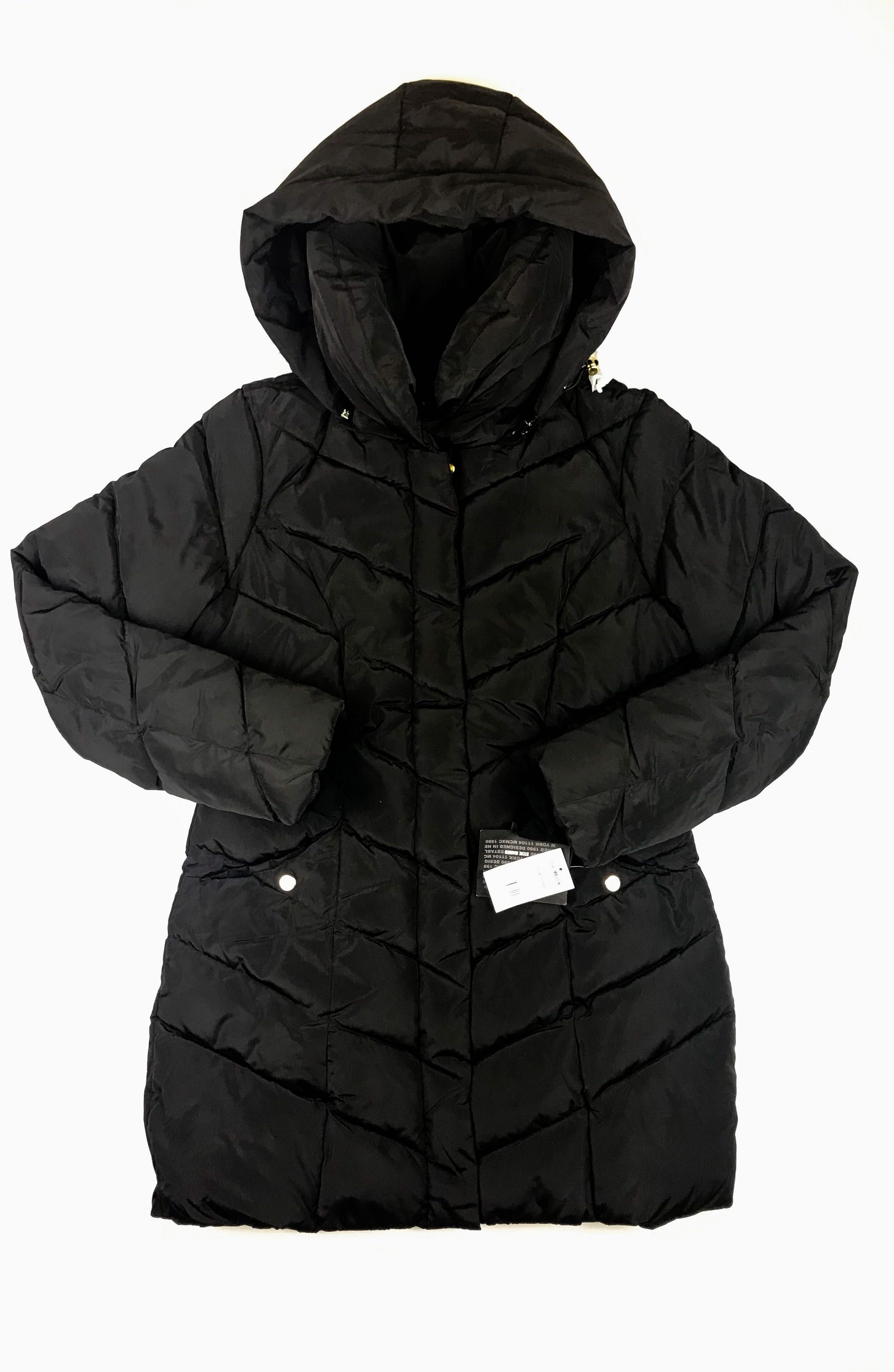 S Steve Madden новый пуховик куртка парка женская  чорний