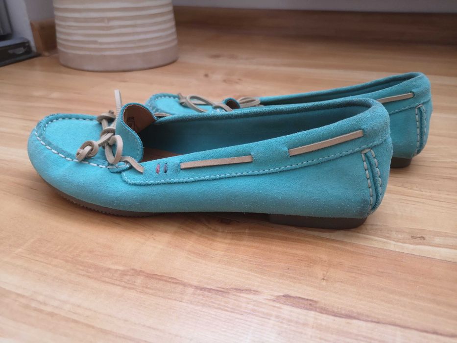 Tommy Hilfiger damskie zamszowe mokasyny rozm 36