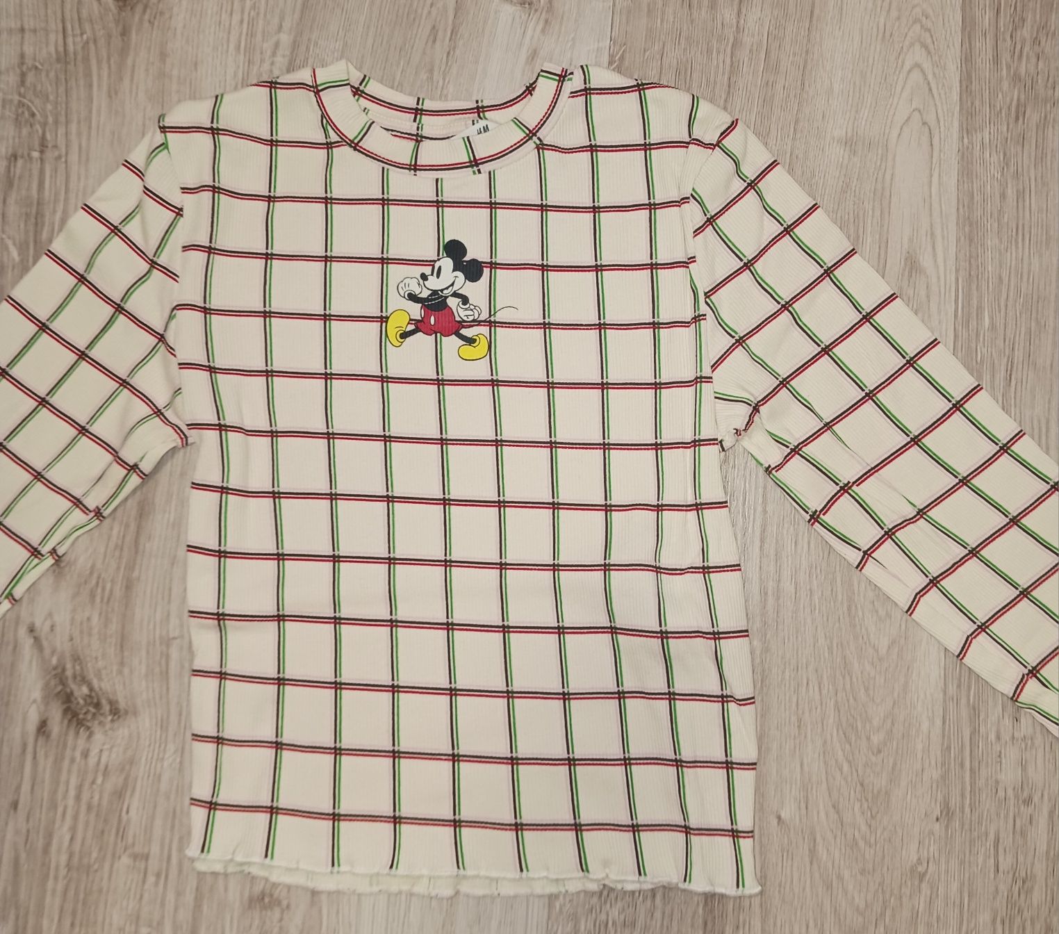 H&M Bluzka Dziewczęca! Mickey Mouse! Prążkowana! H&M! Roz.158/164!