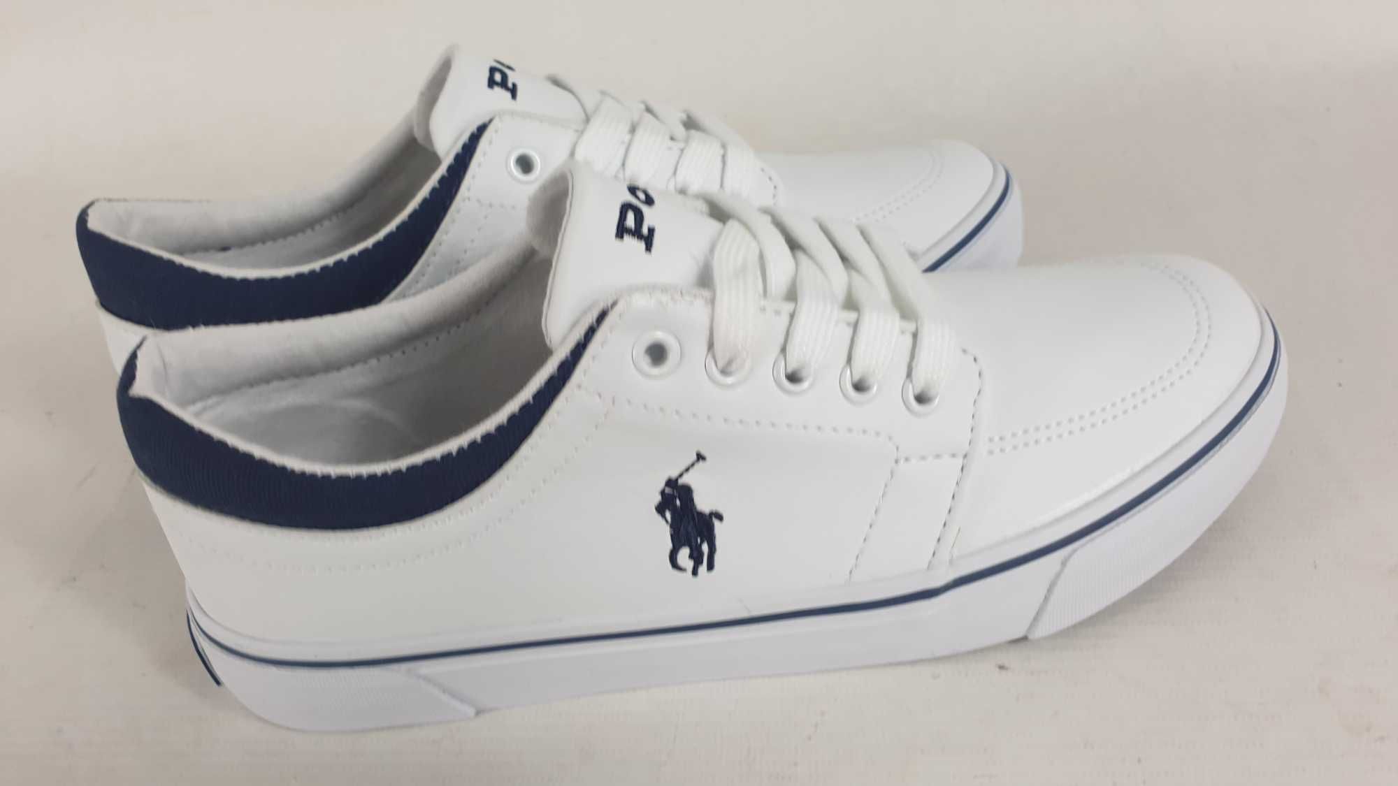 Polo Ralph Lauren Buty sportowe skóra ekologiczna r. 37 biały