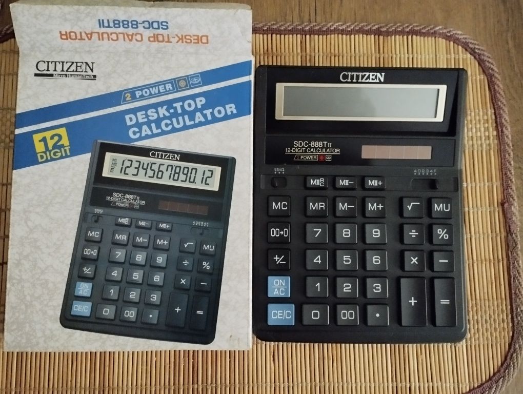 Калькулятор Citizen SDC 888,