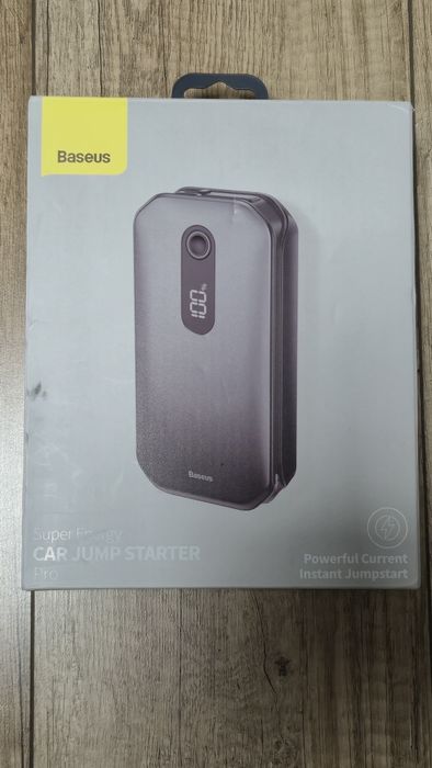 Baseus Rozrusznik Power Bank Booster Latarka 12000mAh Klemy
