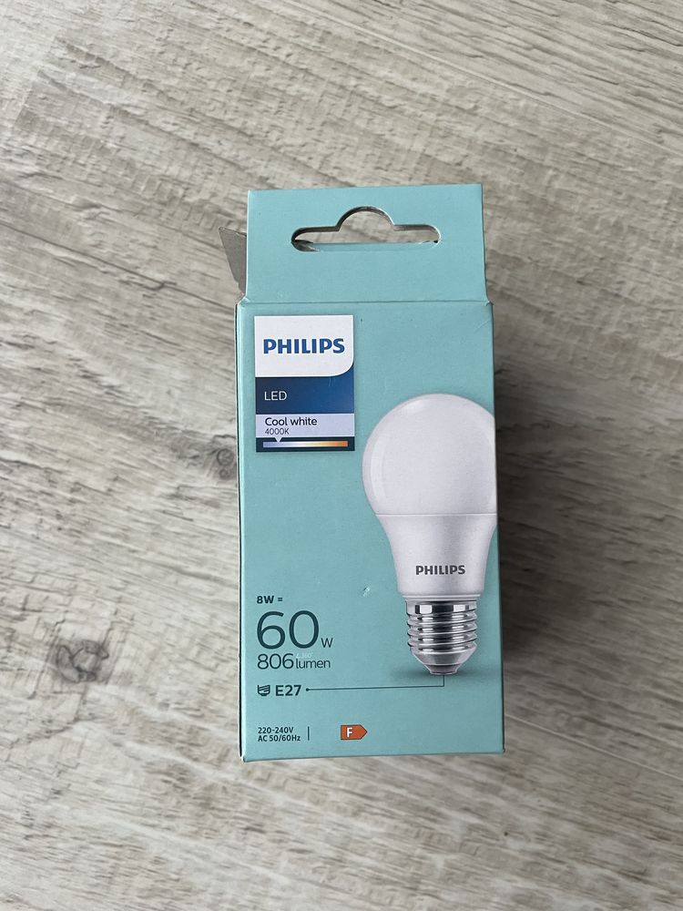 Лампа світлодіодна Philips 806Lm 8 Вт A60 матова E27 220 В 4000 К