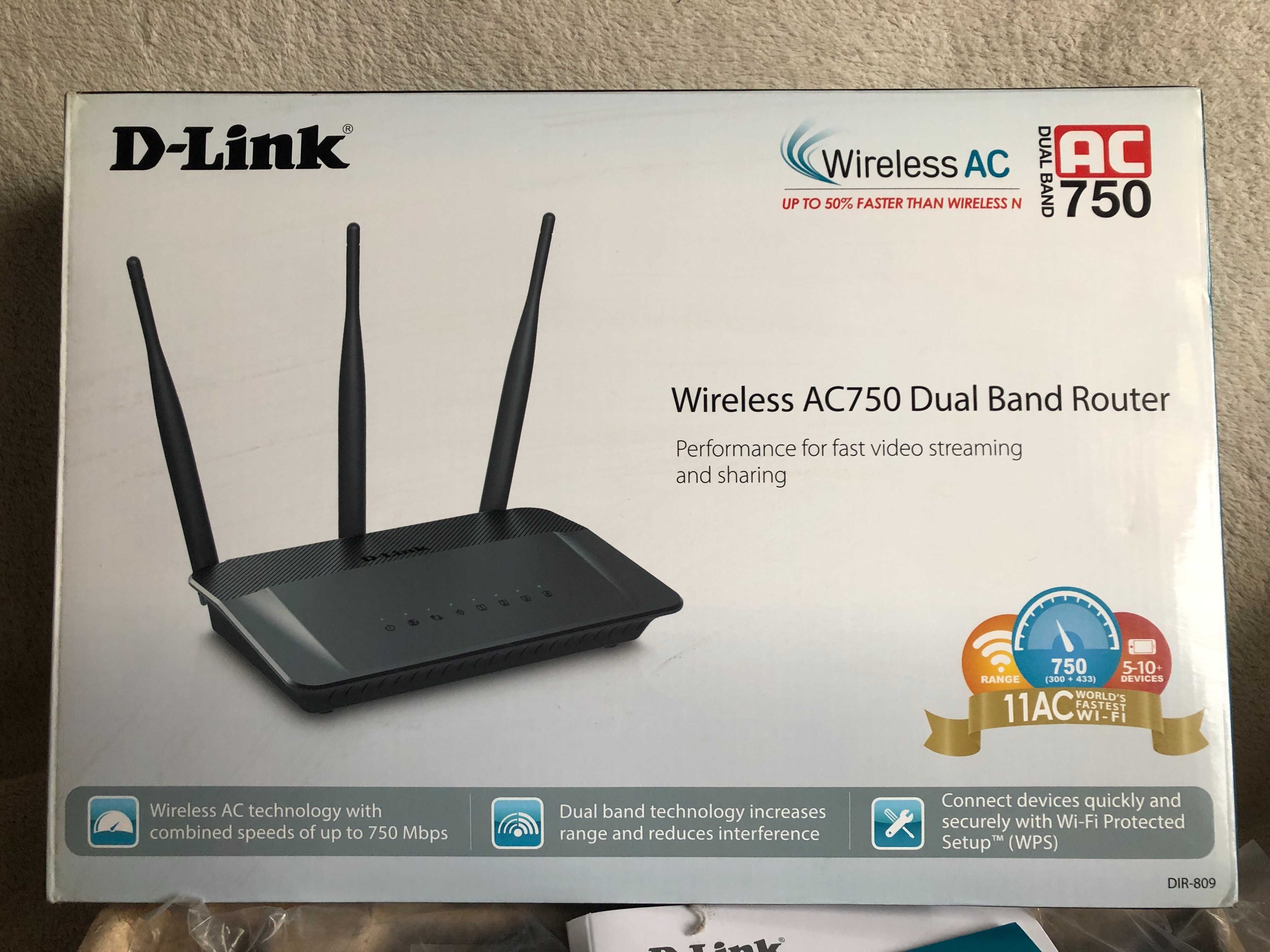 Router D-Link AC750 Dual Band Router