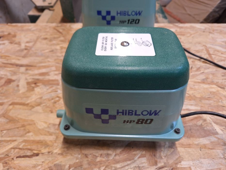 hiblow hp 80 dmuchawa membranowa napowietrzacz do szamba stawu