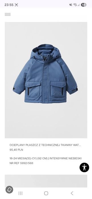 Kurtka zimowa chłopięca ZARA