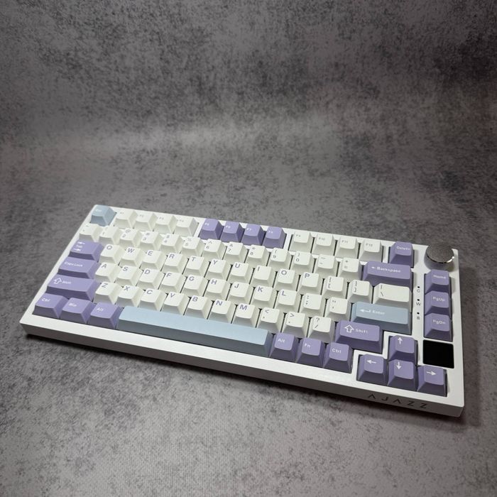 Механическая клавиатура AJAZZ AK820 PRO • фиолетово-белая • новая