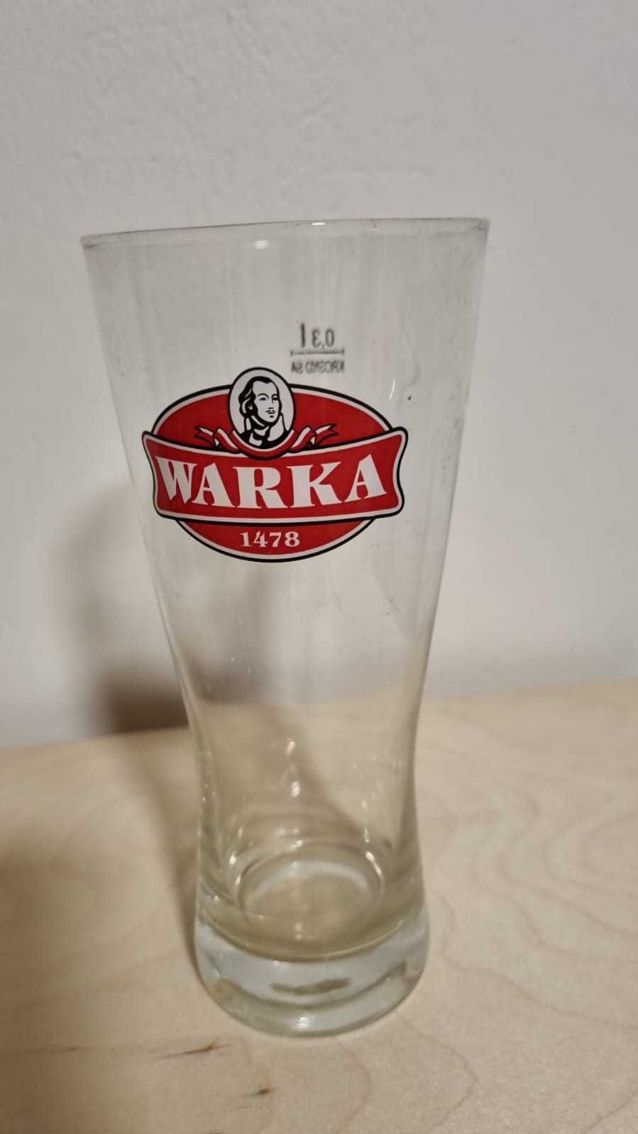 Nowe szklanki piwne Warka 0.3 oraz 0.5 l duża ilość