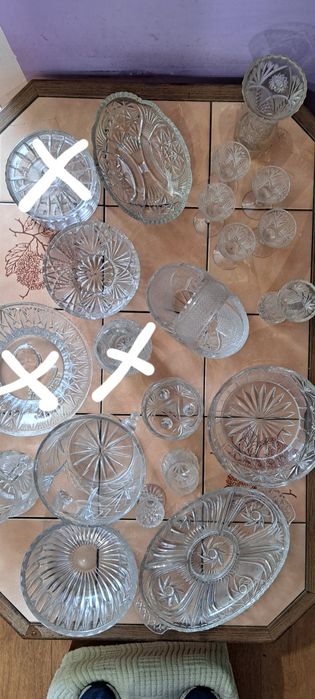 Kryształy PRL zestaw