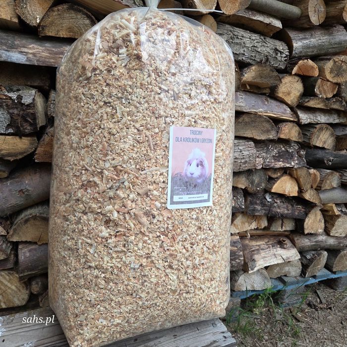 Wióry / trociny odpylone przesiane - ściółka - króliki - gryzonie