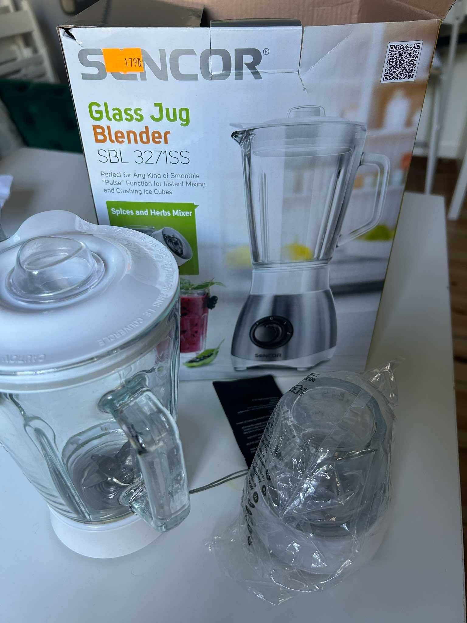 Blender kielichowy Sencor SBL 3271SS 0,8l Młynek