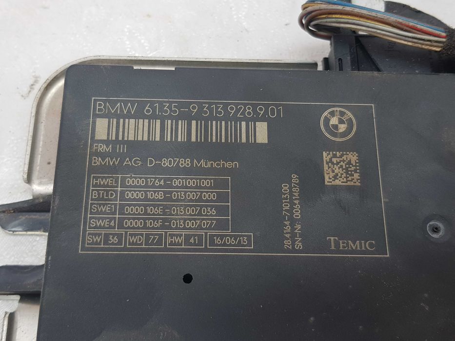 BMW F01 750i Long Lift 2014 Moduł Sterownik FRM III 9313.928