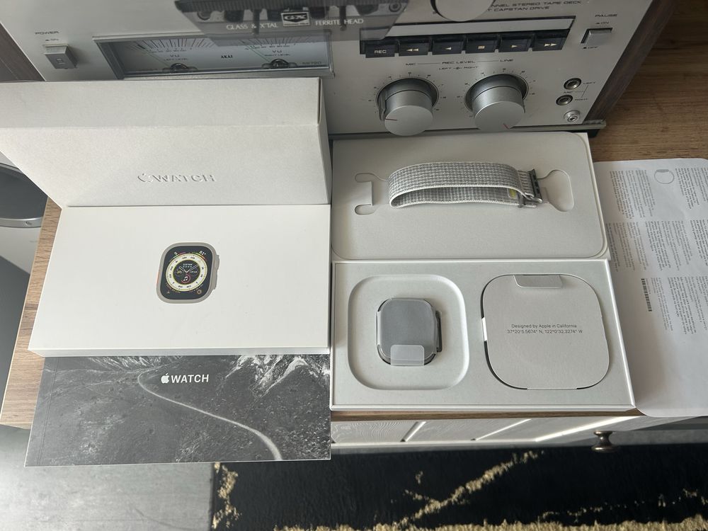 Aplle Watch Ultra GPS+Cellular/A2684/Komplet/Bez Rat/Titanium!