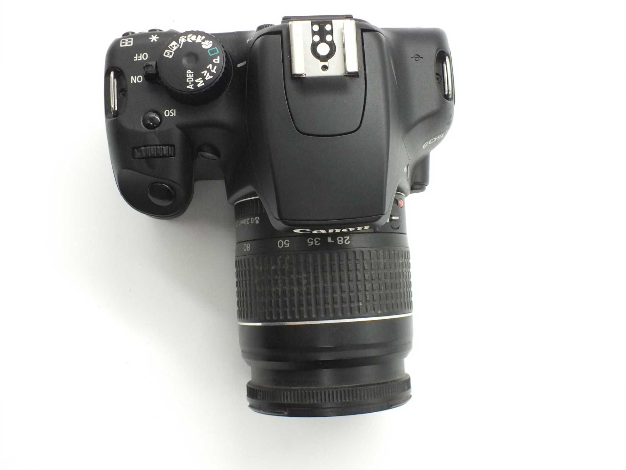 Canon 1000d plus obiektyw canon 28-80mm, nowa bateria i ładowarka.