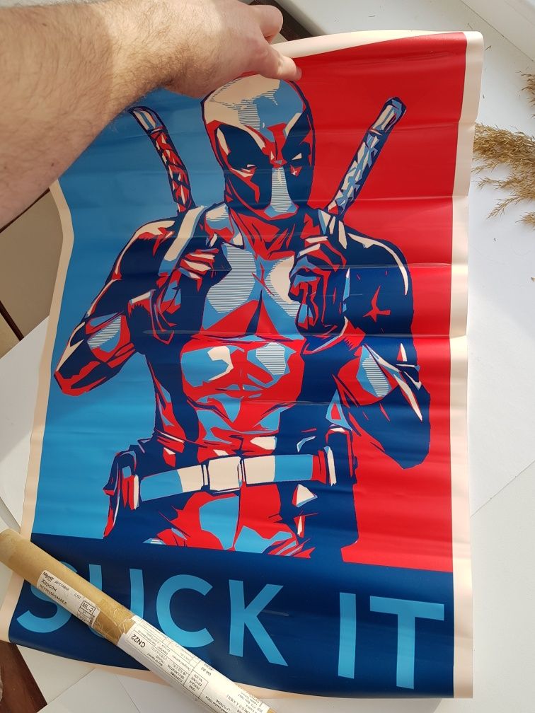 Плакат Deadpool "Suck it" 50x60см