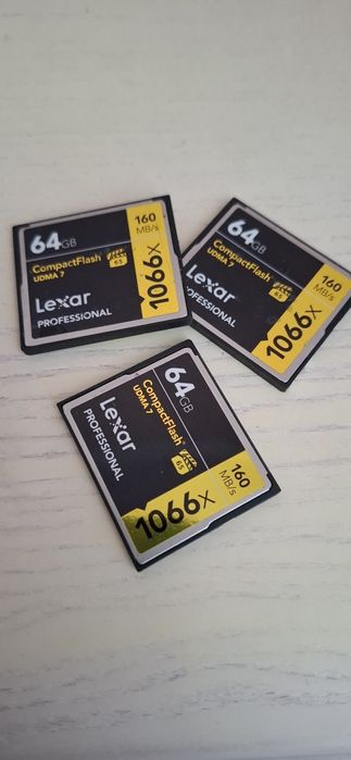 Карта памяти Lexar 64GB Compact Flash 1066x SDXC