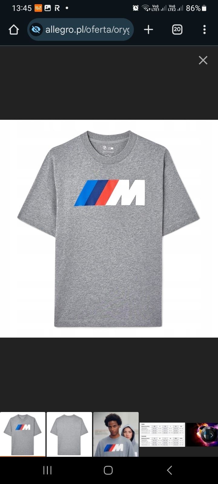 T-shirt BMW. Świetny na prezent dla fana Bmki.