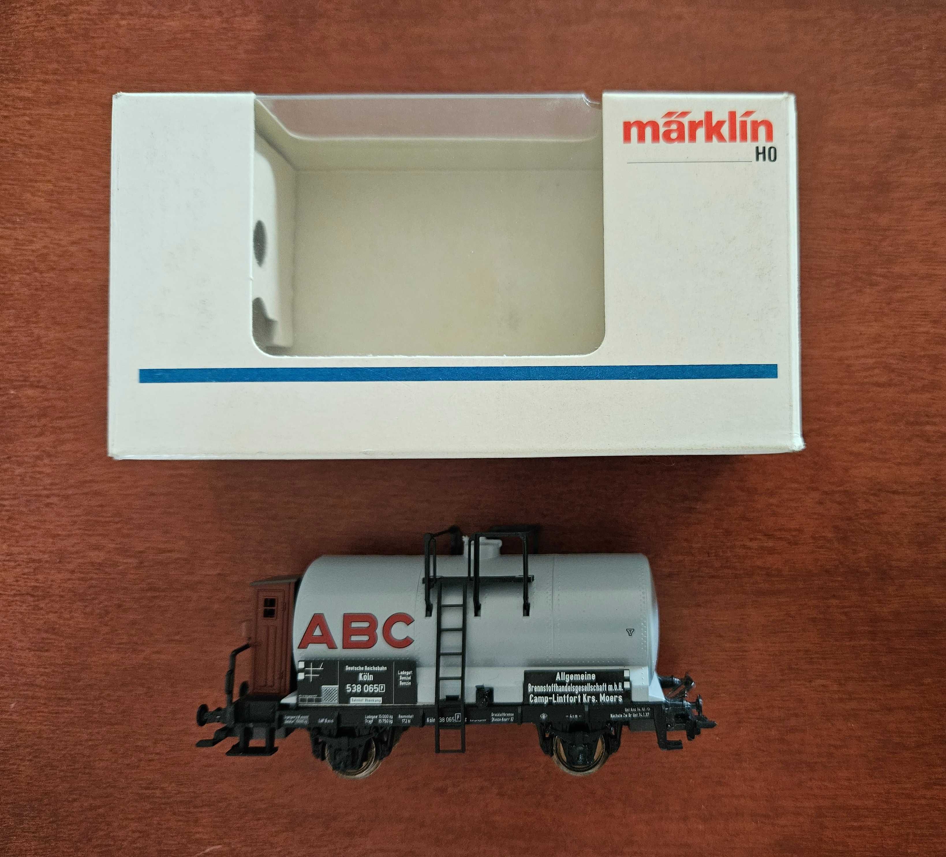 Modelismo comboios colecção - MARKLIN 4870 H0 - Vagão cisterna "ABC"