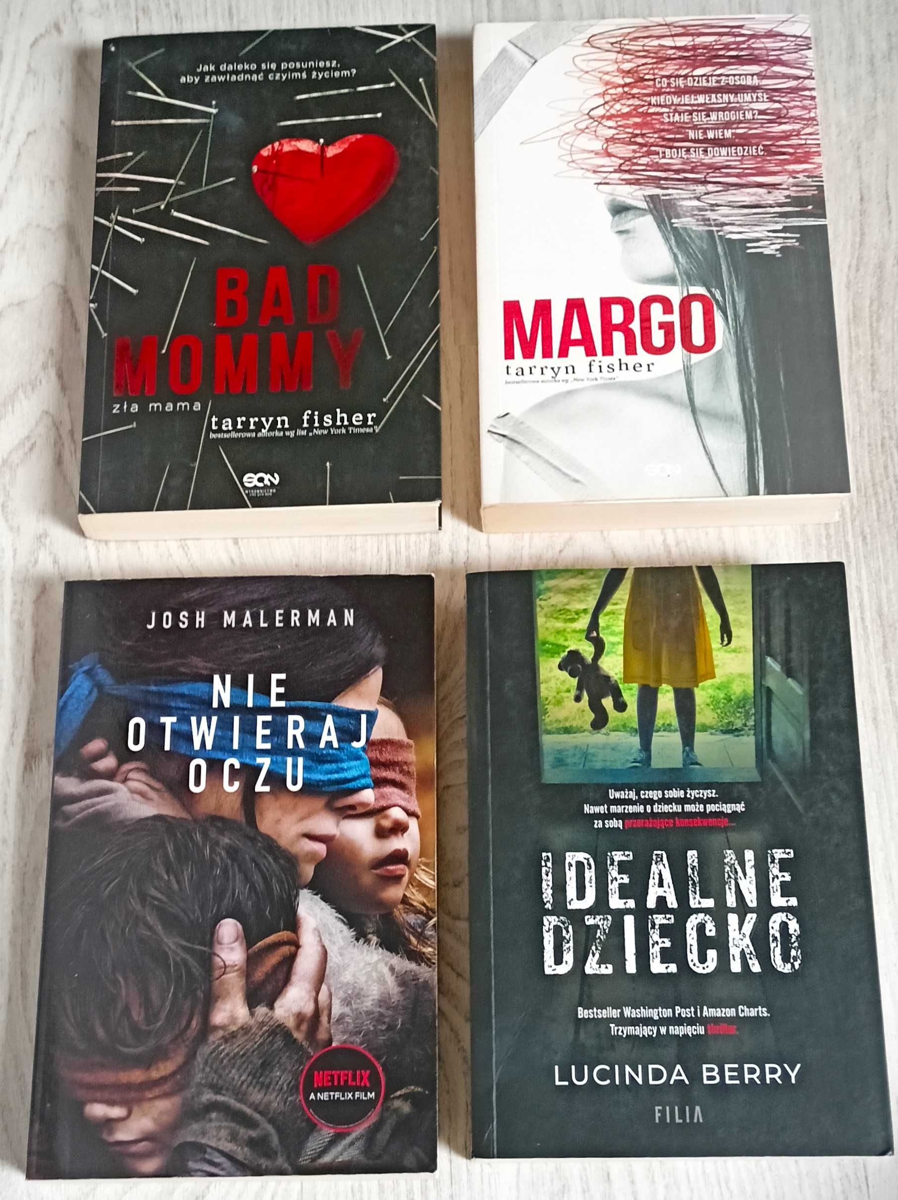 Lucinda Berry Idealne dziecko Malerman Nie otwieraj oczu Fisher Margo