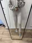 Legginsy prążkowane szare