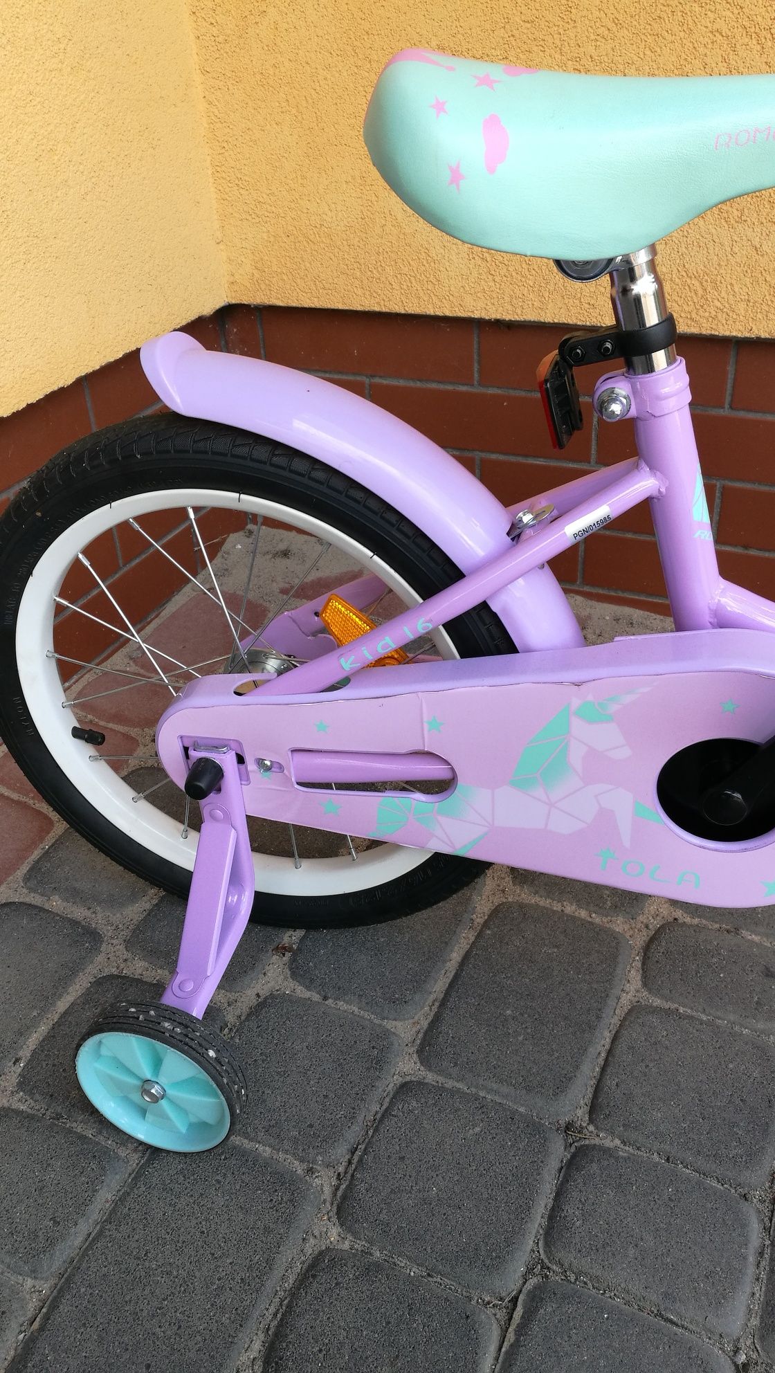Rowerek rower dziecięcy Romet Tola 16 kółka boczne niska rama Jak Nowy