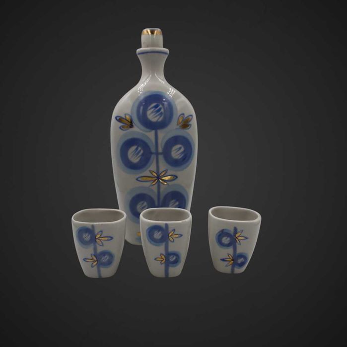 Kieliszki + karafka Horodnica lata 70-te XX W  B4/111761