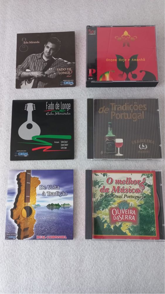 Todos os 6 cd’s de musica portuguesa (tradicional e fado)