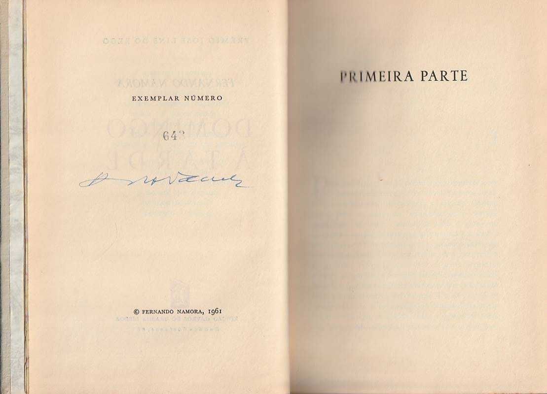 Domingo à tarde (1ª ed.)-Fernando Namora -Livros do Brasil