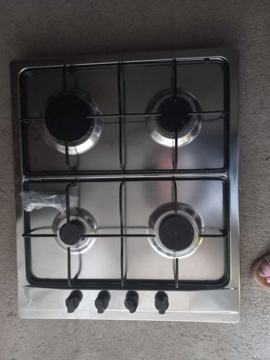 Placa a gás com 4 queimadores
