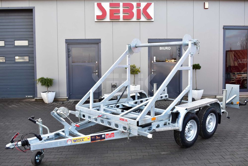 Przyczepa kablowa Wiola 3.5TH2 pod szpulę bębny 3500kg DMC kabel kabli