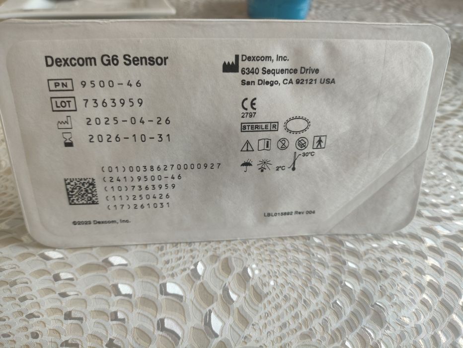 Dexcom G-6 Sensor .
