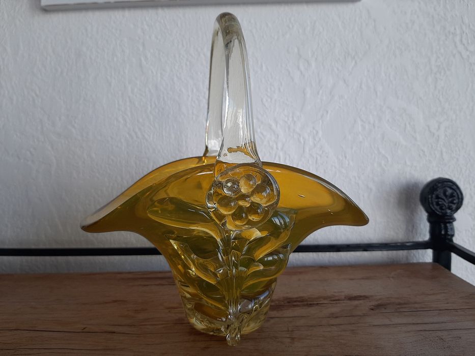 Цукерниця, ваза гутне скло СССР