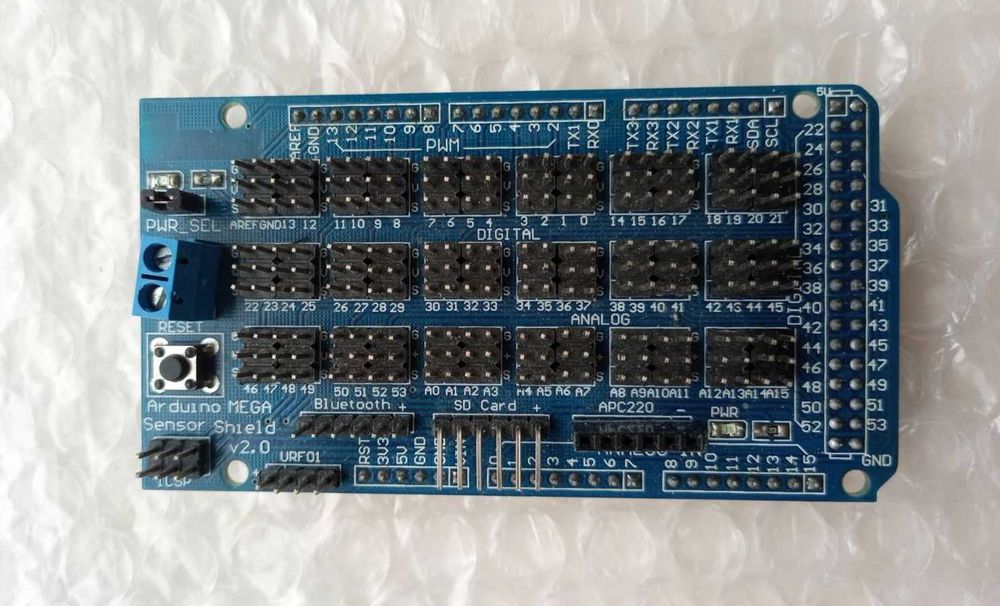 Arduino Mega 2560 шилд расширения портов ввода-вывода подключения датч